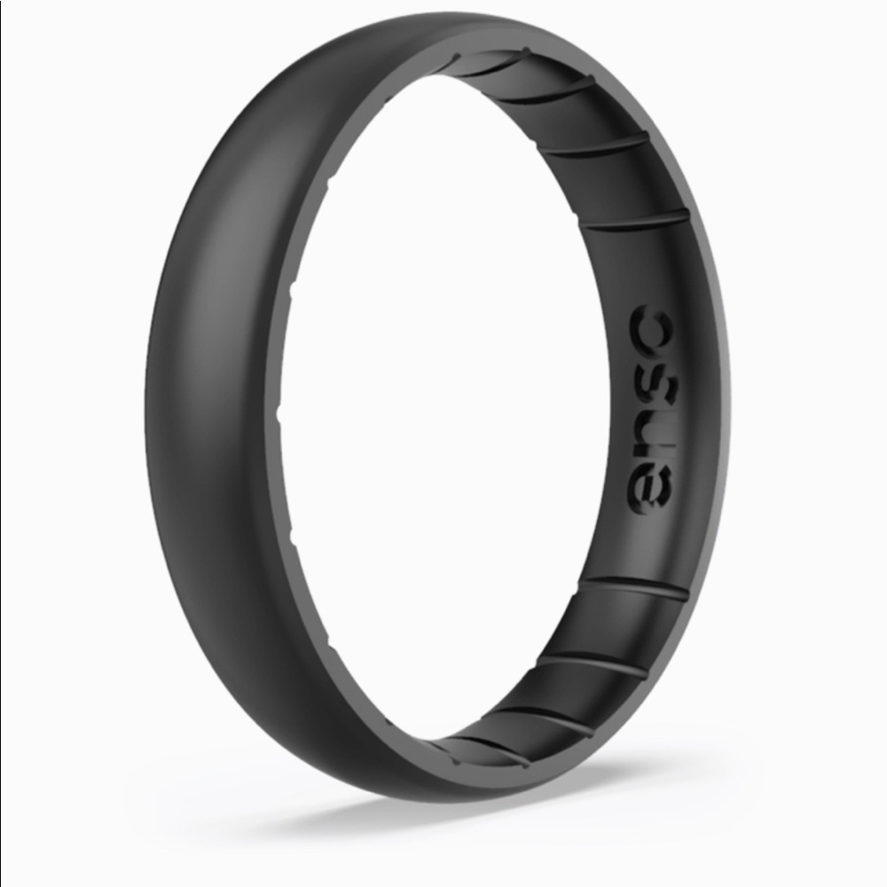 ENSO Elements Ring - Black Pearl - Thin - Size 6